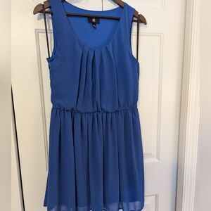 Blue a line dress, large